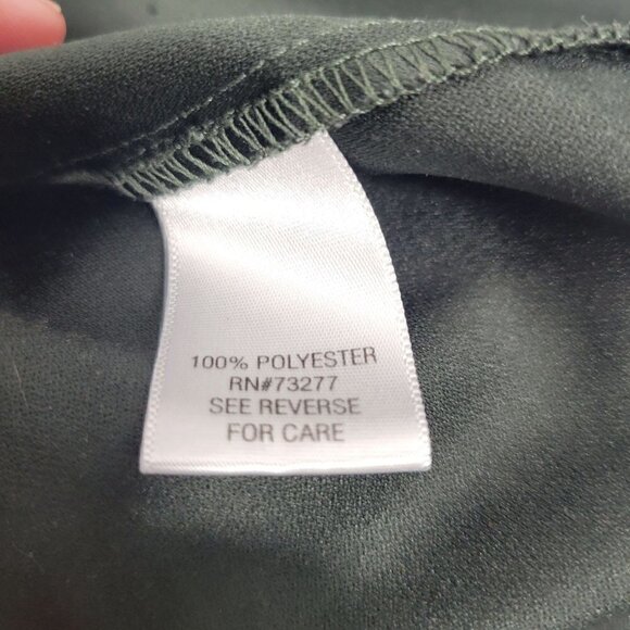 Croft & Barrow Women's Dark Green Faux Suede Feeling Zip Up Over Shirt Size M - Picture 13 of 13